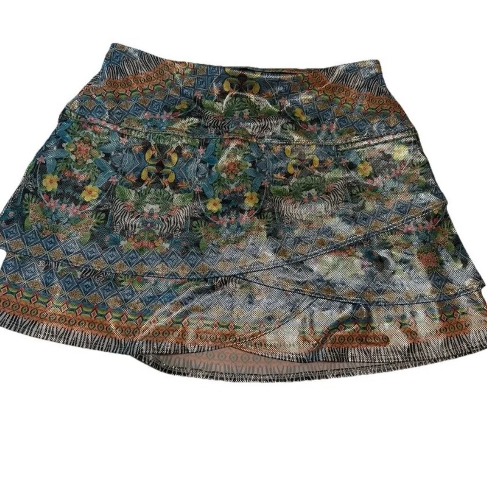 lucky in love Ladies XL Tennis Golf pickleball skort Shimmer Iridescent Animal - Picture 2 of 7